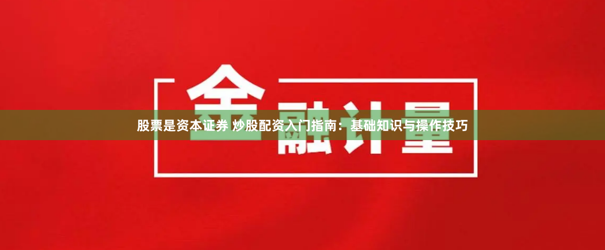 股票是资本证券 炒股配资入门指南：基础知识与操作技巧