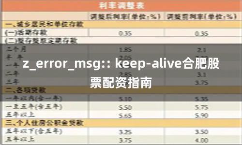 z_error_msg:: keep-alive合肥股票配资指南